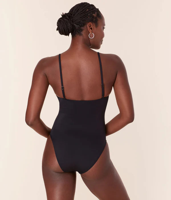 The Amalfi One Piece - Flat - Black - Long Torso