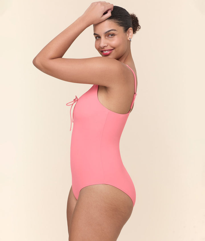 The Macao One Piece - Eco Nylon - Petal - Long Torso