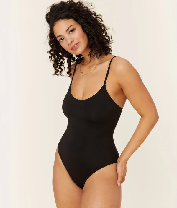 The Amalfi One Piece - Flat - Black - Long Torso