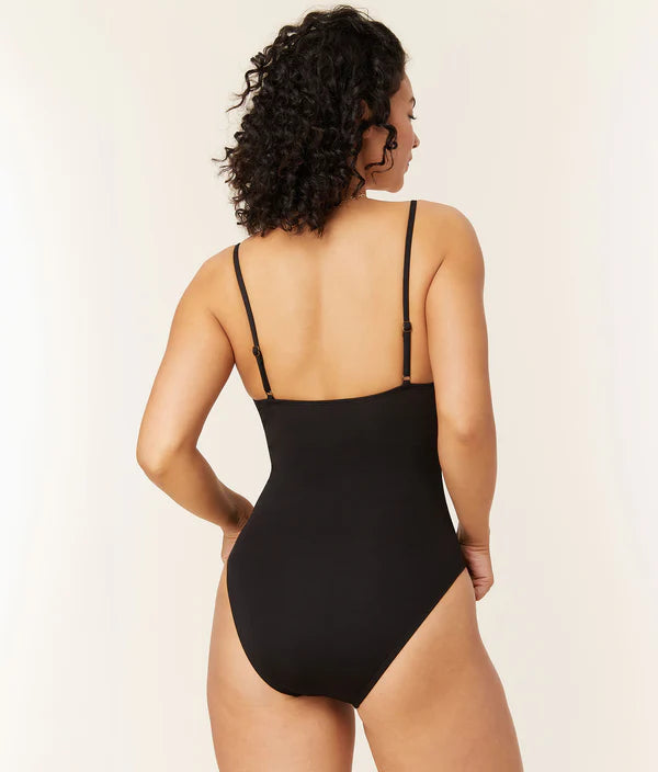 The Amalfi One Piece - Flat - Black - Long Torso