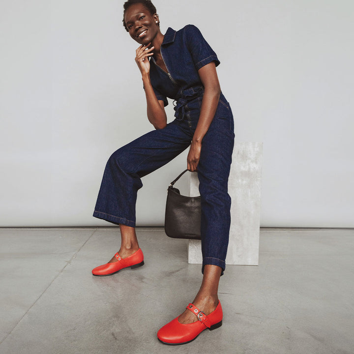 The BLVD Mary Jane - Racing Red