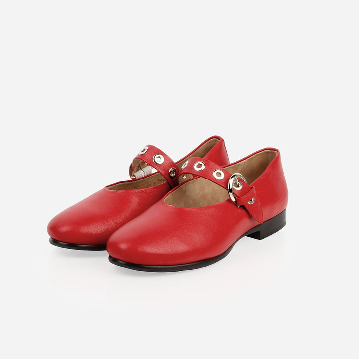 The BLVD Mary Jane - Racing Red