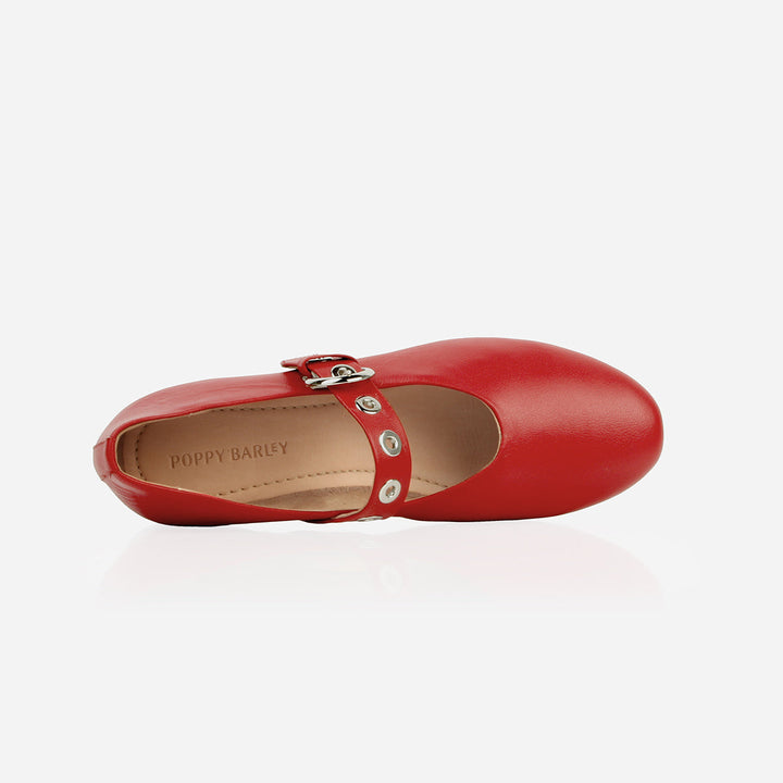 The BLVD Mary Jane - Racing Red