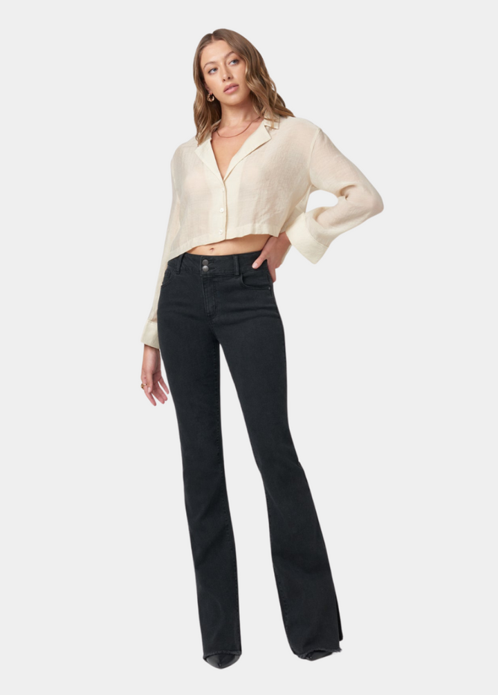 Tall Olivia Flare Jeans With Slit