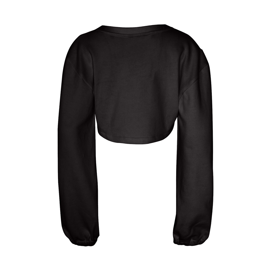 Extended Sleeve V-Neck Sweatshirt
