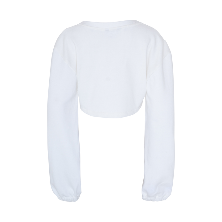 Extended Sleeve V-Neck Sweatshirt