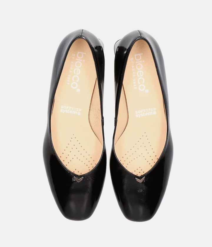 Bioeco Elegant Patent Heels - Black