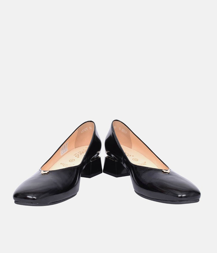 Bioeco Elegant Patent Heels - Black