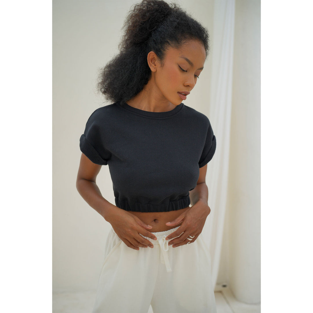 Elastic Hem Lounge Top