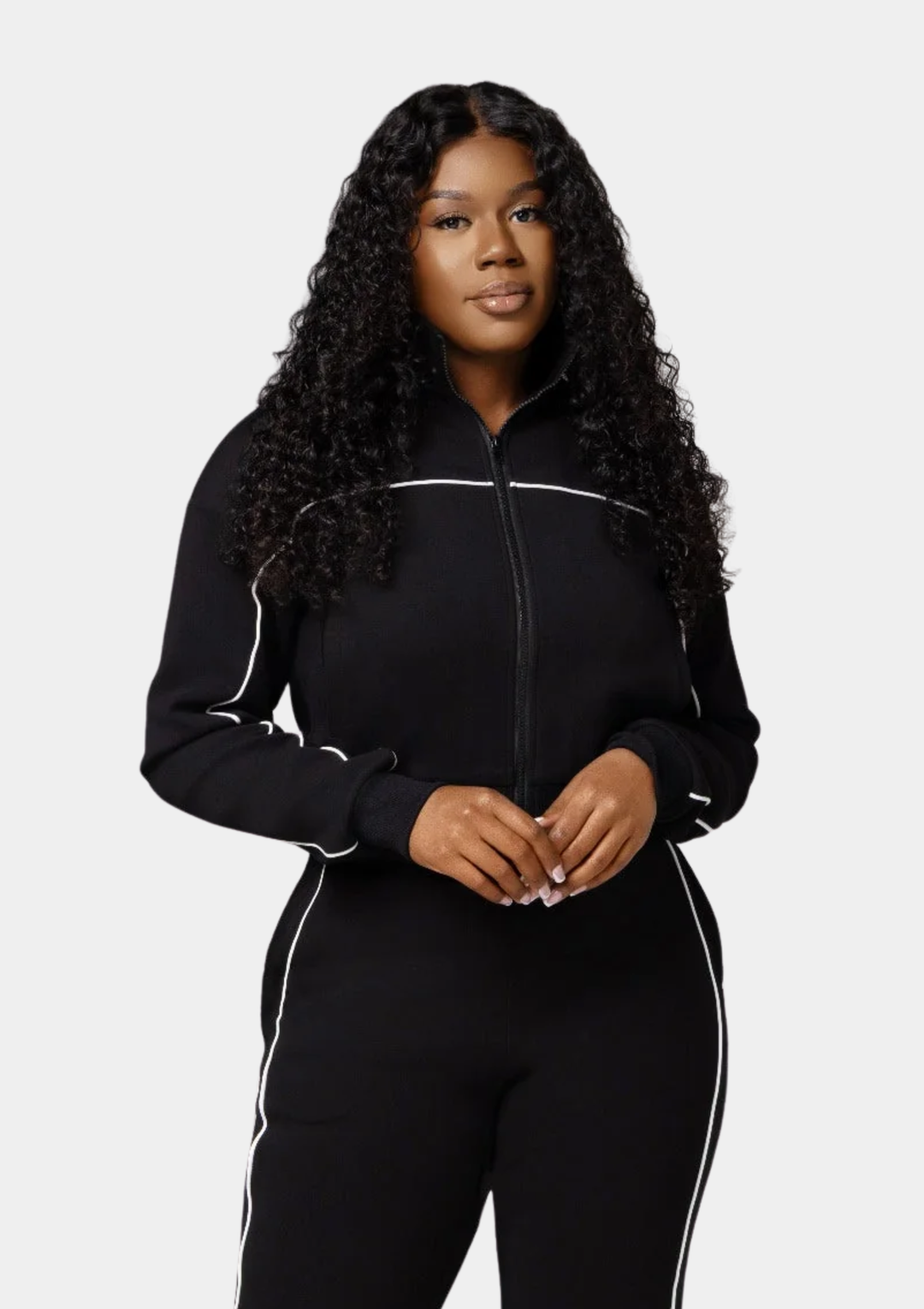 Essential Track Top - Black