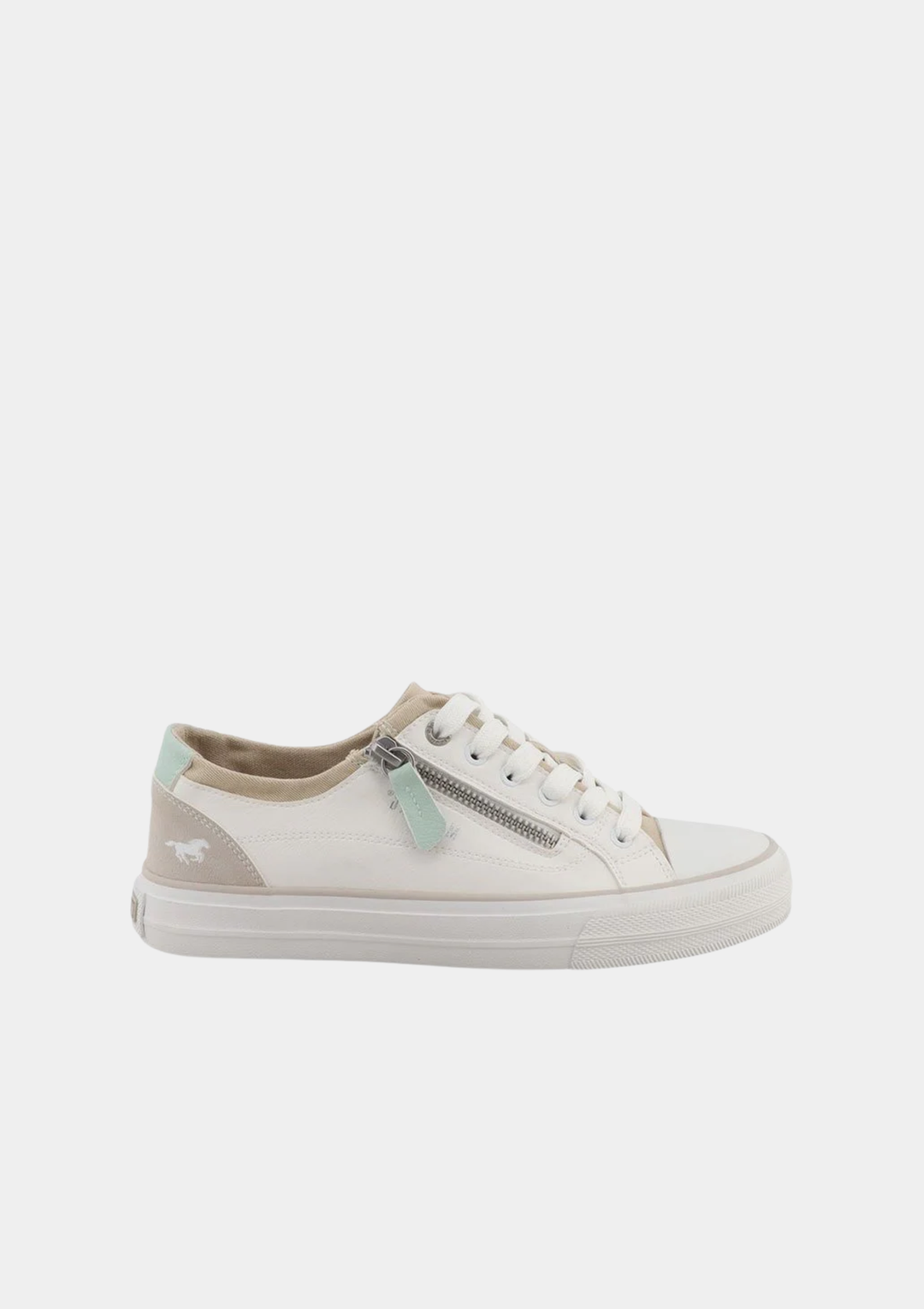 Mustang Fresh Summer Sneakers - White & Mint