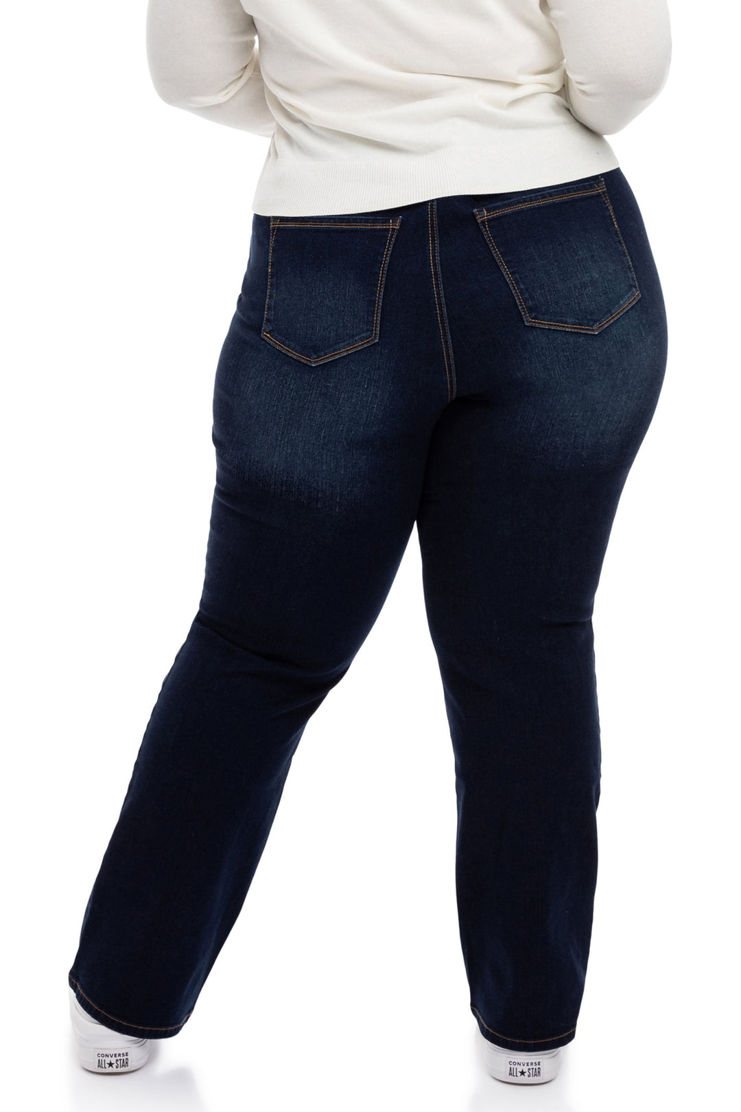 Plus 32" High Rise Slim Bootcut Jeans - Lennox