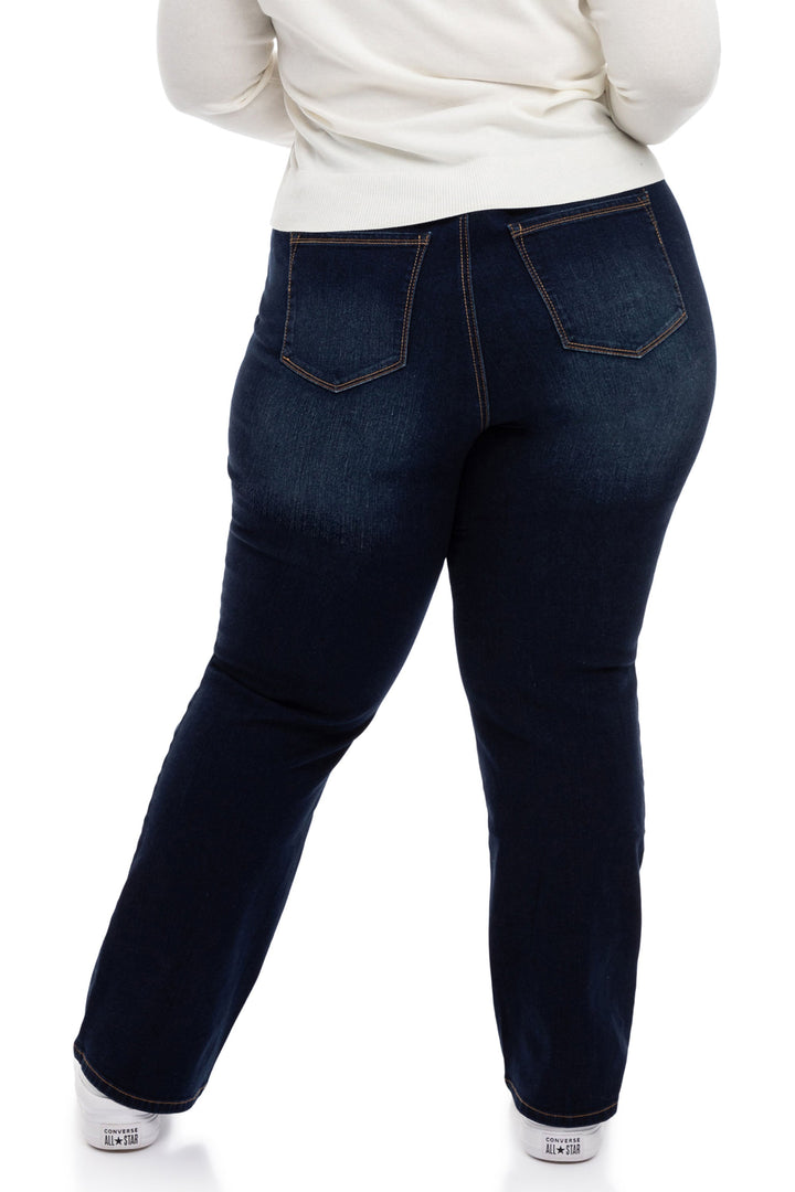 Plus 32" High Rise Slim Bootcut Jeans - Lennox