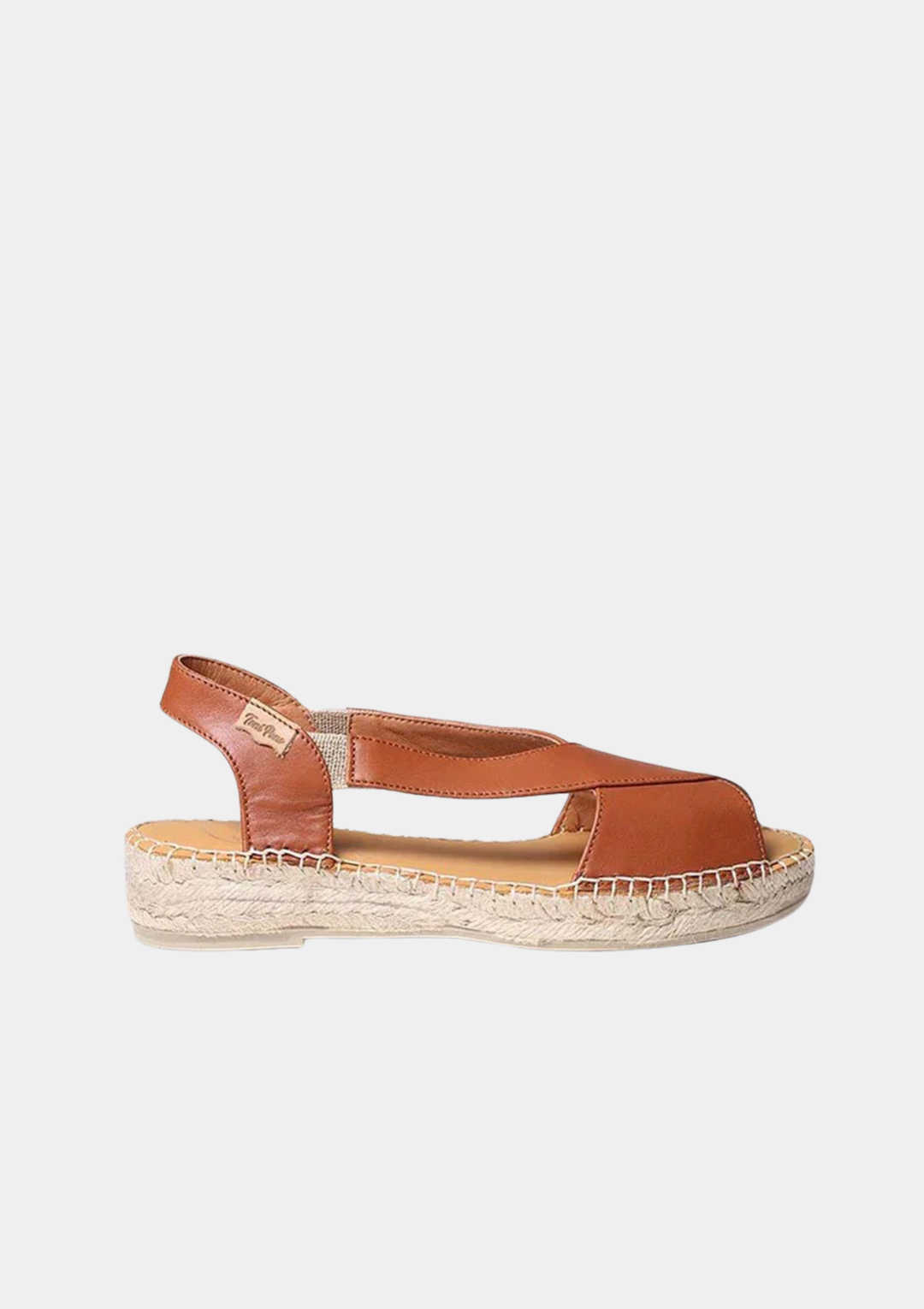 Toni Pons Versatile  Leather Cross Strap Espadrille Sandals - Brown