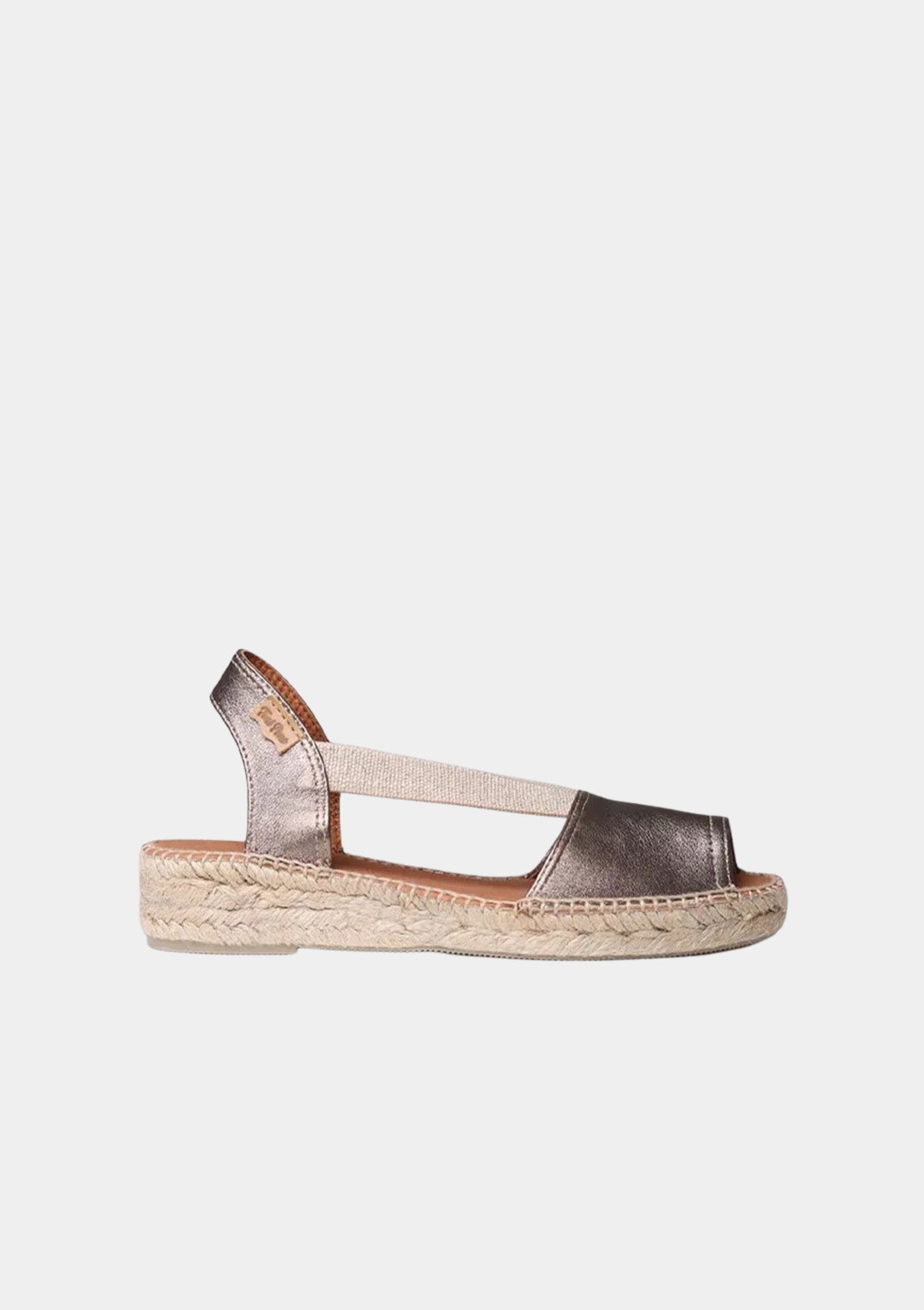 Toni Pons Versatile Leather Cross Strap Espadrille Sandals - Bronze