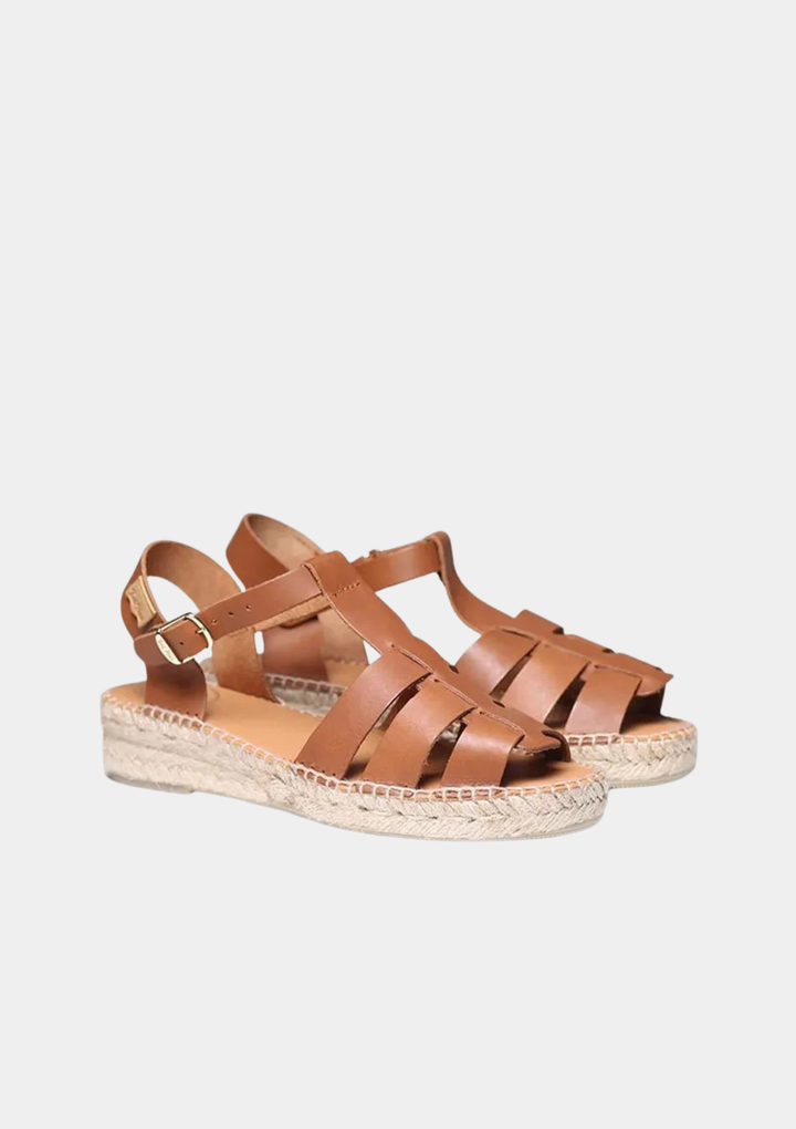 Toni Pons Timeless Leather Fisherman Style Sandals - Brown