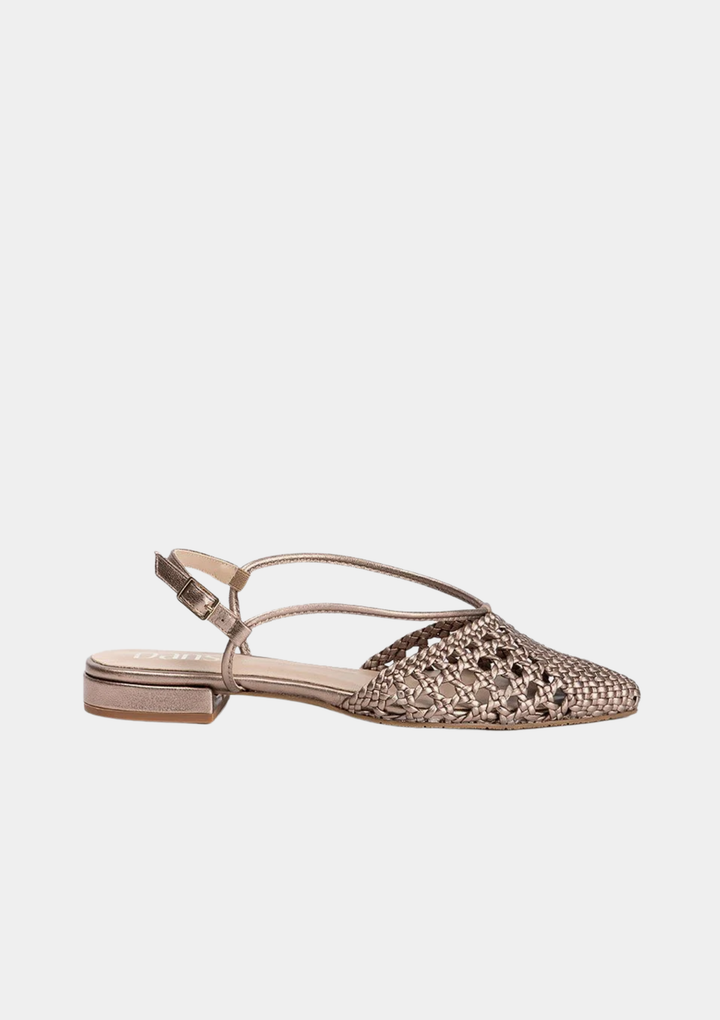 Dansi Exquisite Pewter Flats - Metallic