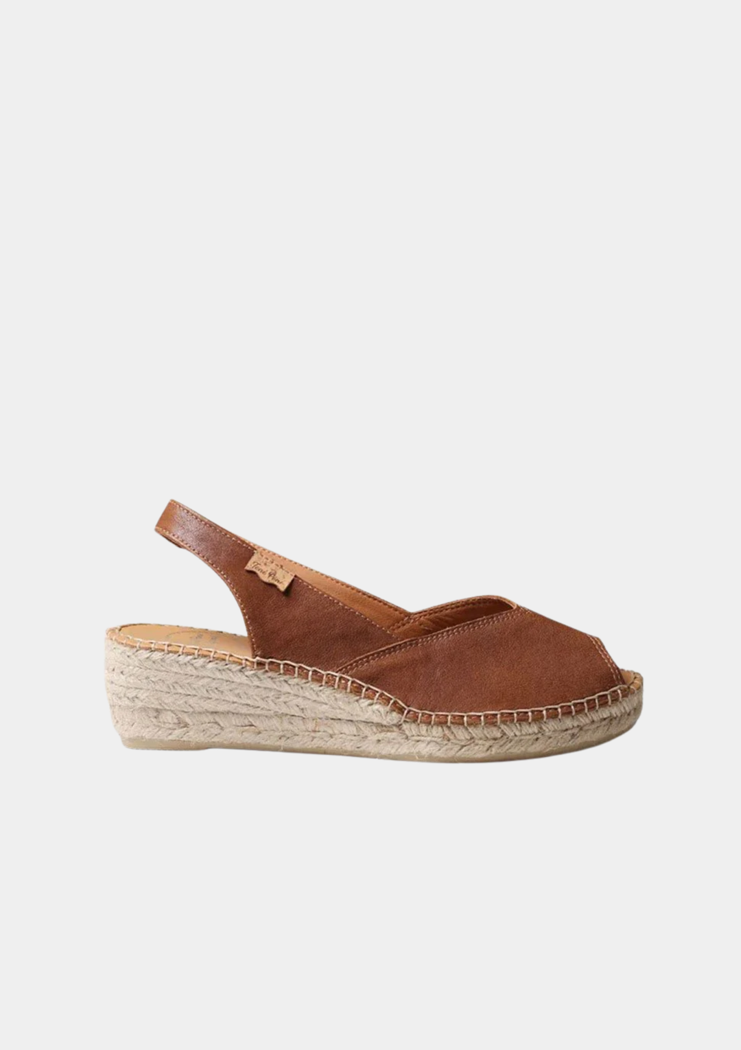 Toni Pons Dressy  Peep Toe Espadrille Wedges - Brown