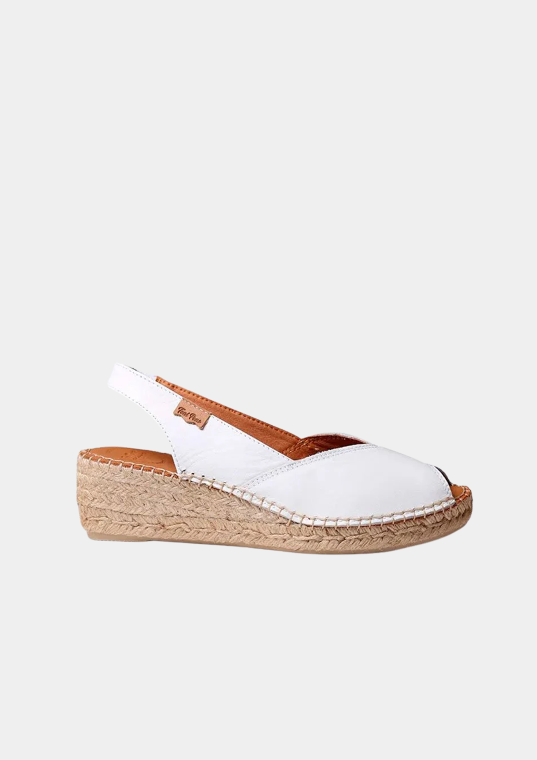 Toni Pons Dressy Peep Toe Espadrille Wedges - White