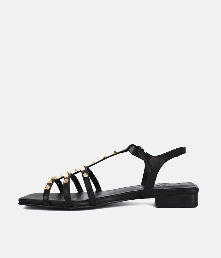 Dansi Chic Valentino Inspired Black Sandals