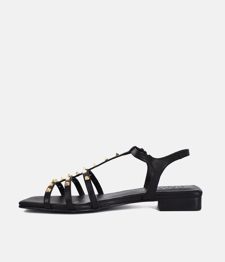 Dansi Chic Valentino Inspired Black Sandals