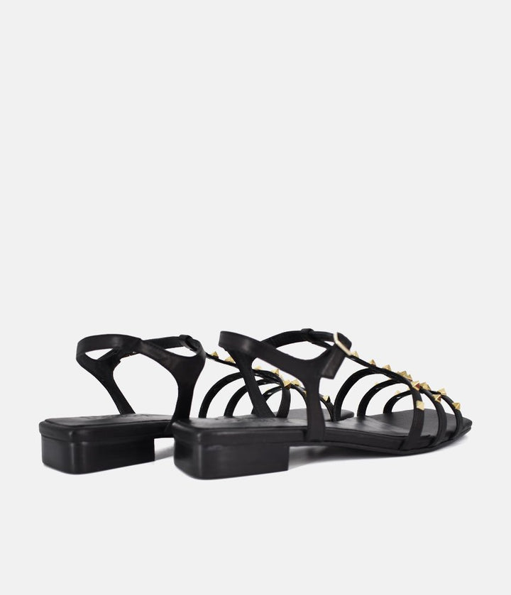 Dansi Chic Valentino Inspired Black Sandals
