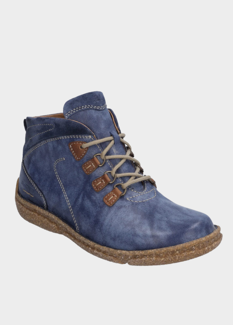 Josef Seibel Cosy Ocean Blue Ankle Boots