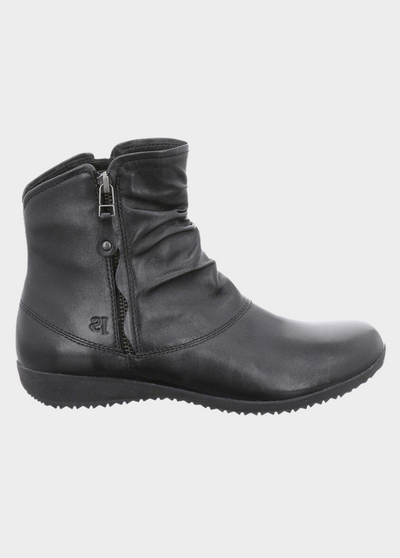 Josef Seibel Stylish Black Leather Slouch Boots