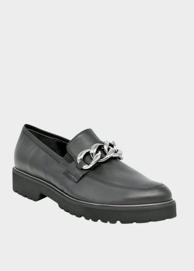 Semler Premium Black Leather Loafers