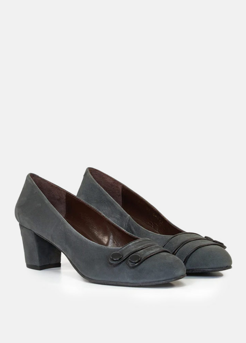 Brenda Zaro Premium Grey Suede Heels