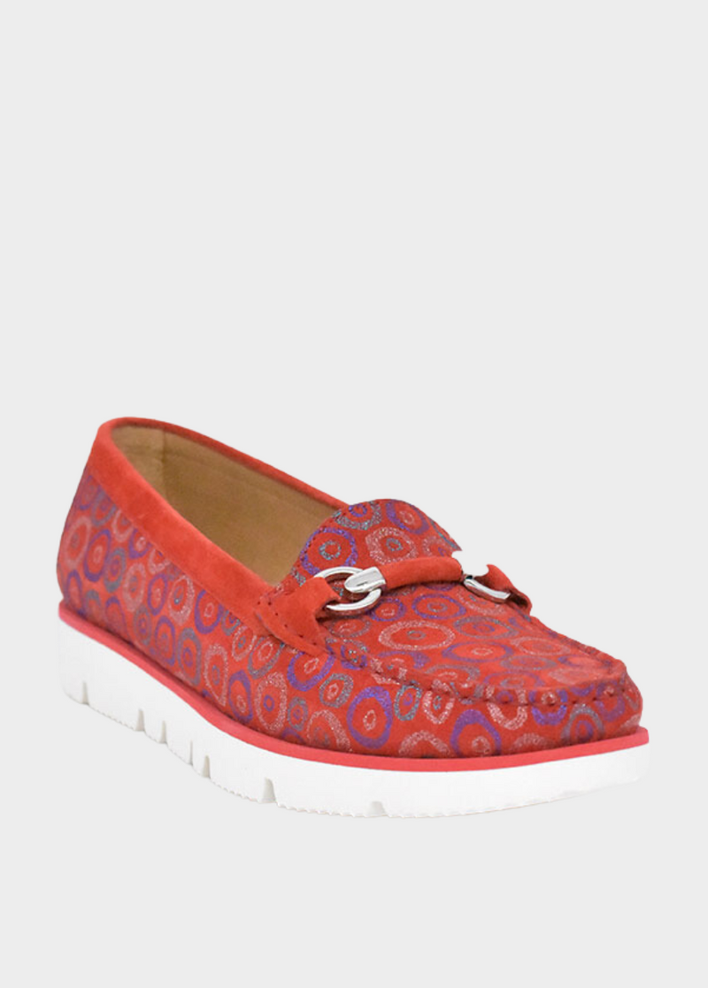 Vittoria Mengoni Gorgeous Red Circle Loafers