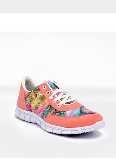 Cinderella Vegan Cute Coral Rose Trainers