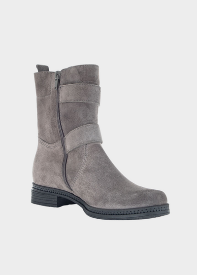 Gabor Pepper Grey Suede Ankle Boots