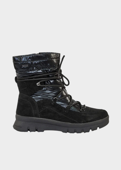 Tamaris Black Combi Winter Boots