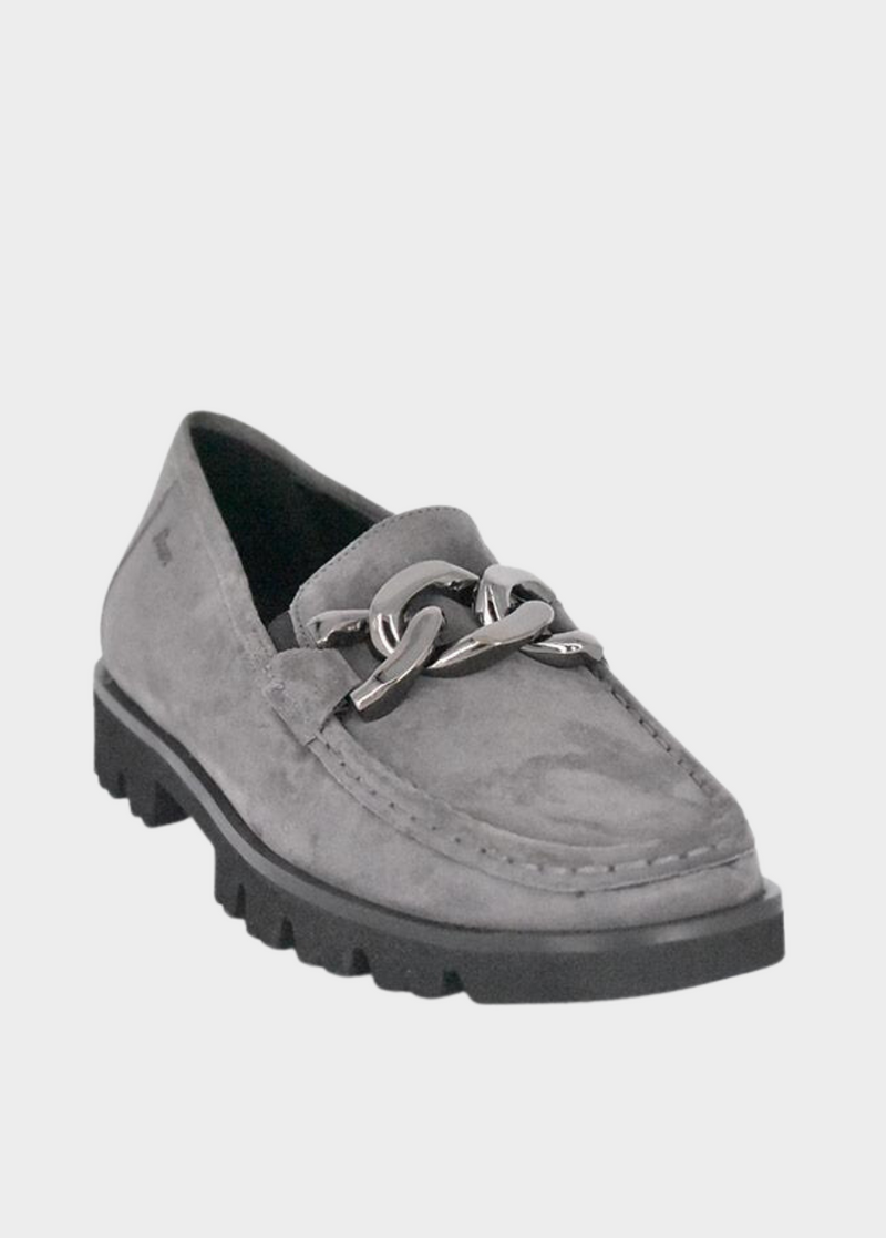 Sioux Premium Grey Suede Loafer