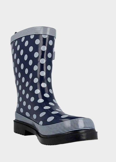 Cute Polka Dot Wide Fit Midi Rainboots