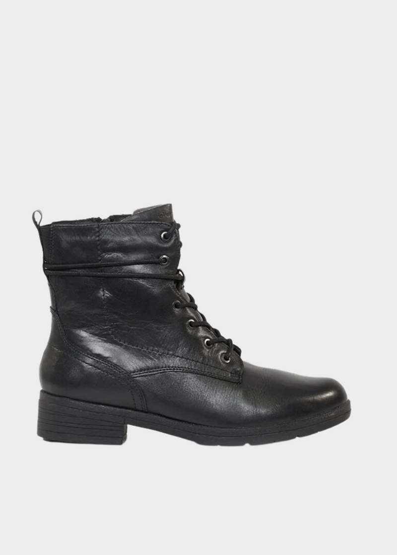 Tamaris Versatile Black Leather Booties