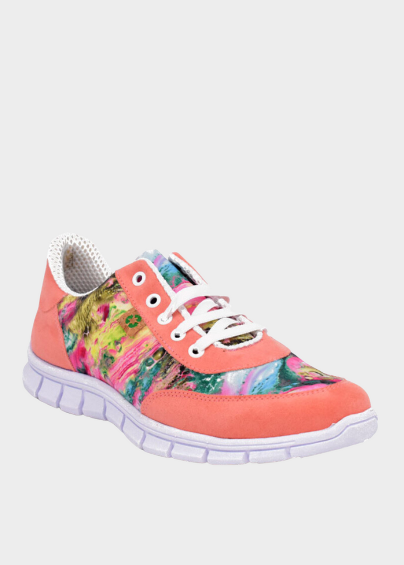 Cinderella Vegan Cute Coral Rose Trainers