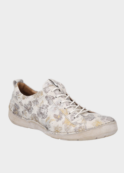 Josef Seibel Pretty Floral Leather Lace Up Shoe