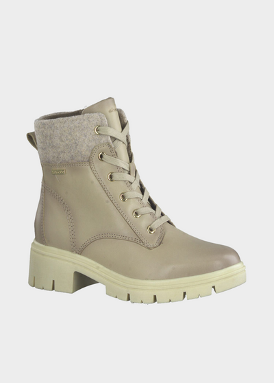 Tamaris Fashionable Ivory Ankle Boots