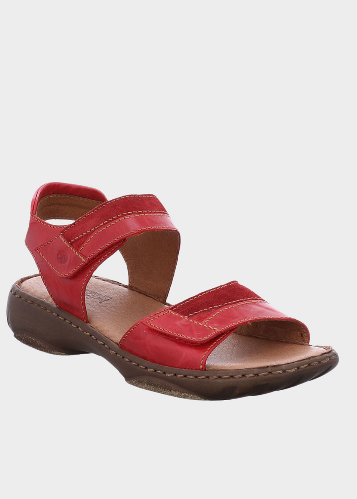 Josef Seibel Red Combi Ladies Sandals