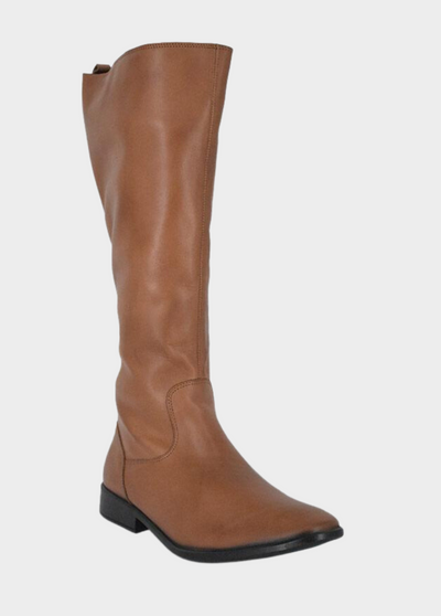 Cinderella Shoes Classic Long Brown Leather Boots