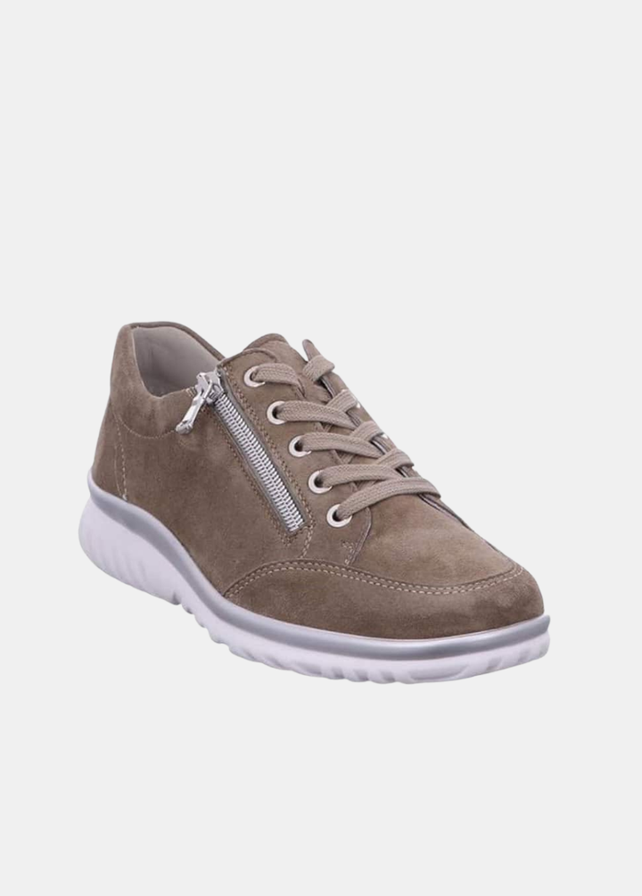 Semler Sporty Luxe Suede Trainers - Brown