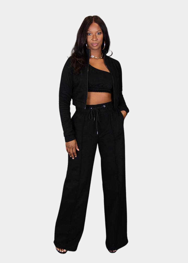 City Vibes Sweat Jacket - Black