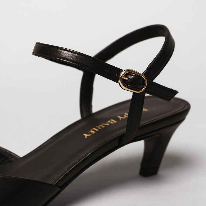 The Claire Kitten Heel - Black