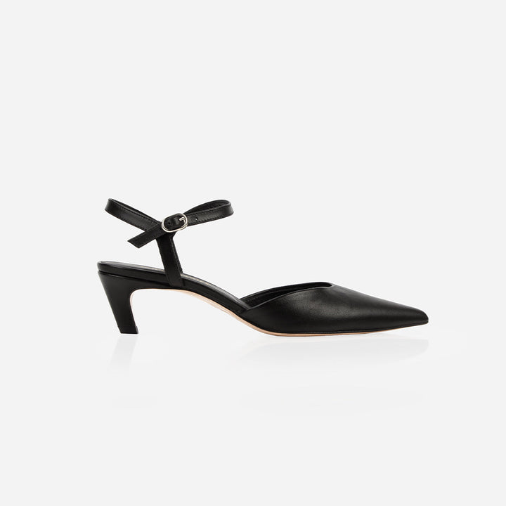 The Claire Kitten Heel - Black