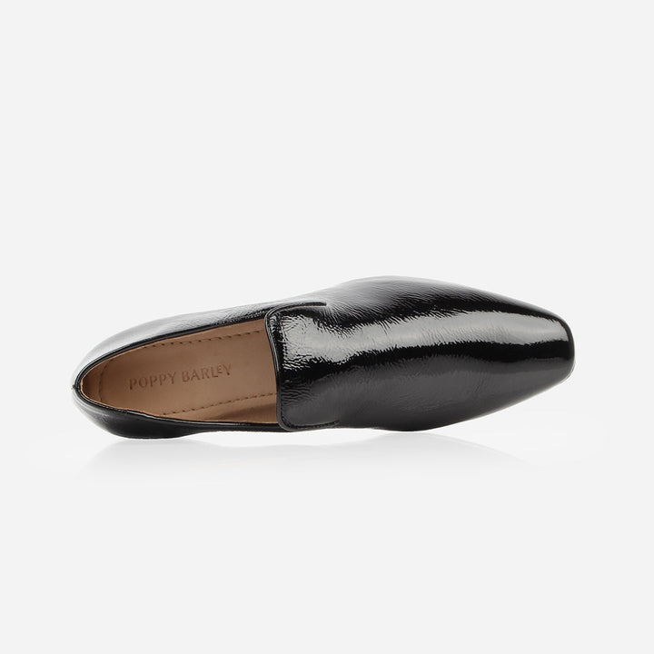 The Daily Loafer - Black Crinkle Patent