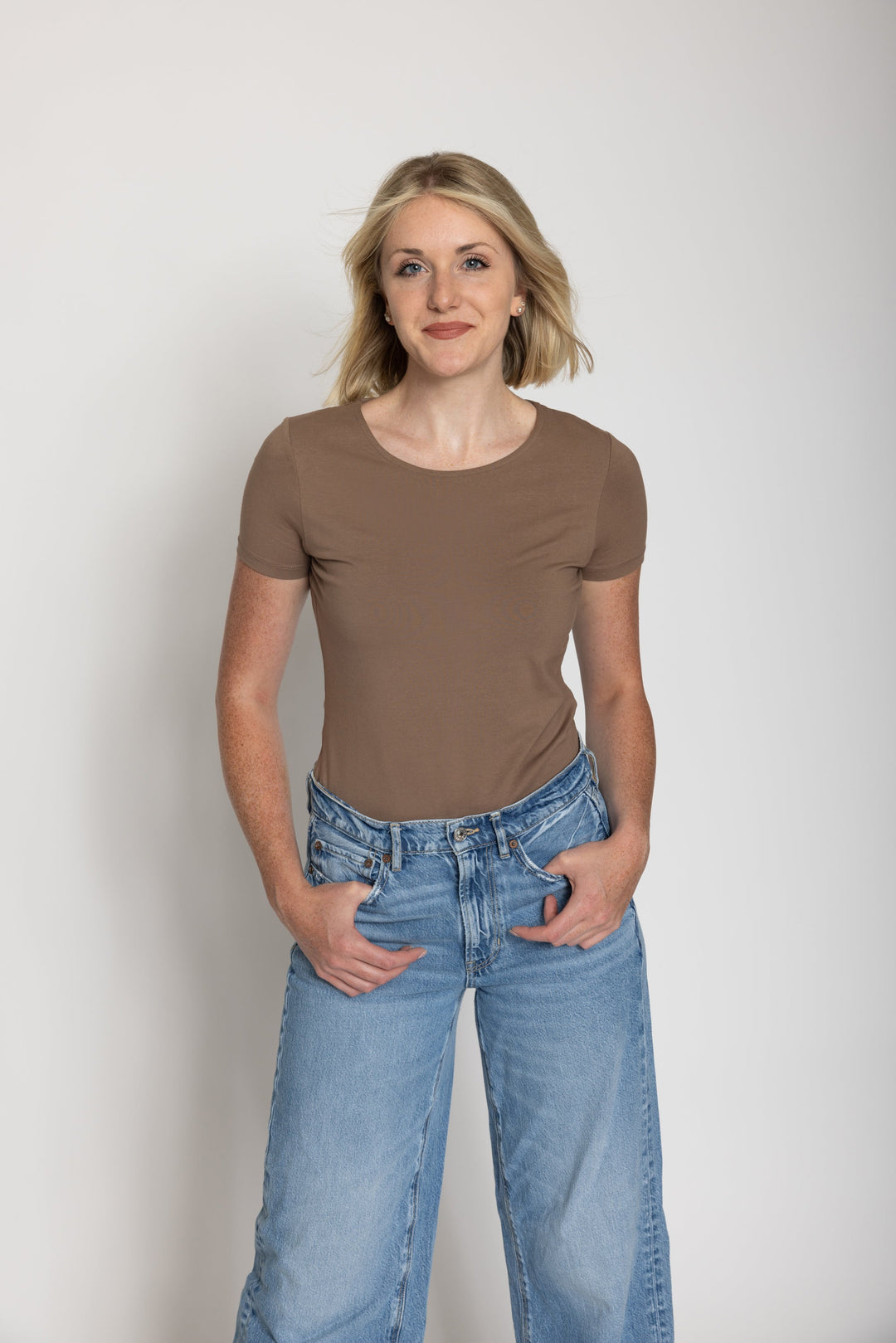 Tall Women’s Crew Neck Short Sleeve Bodysuit