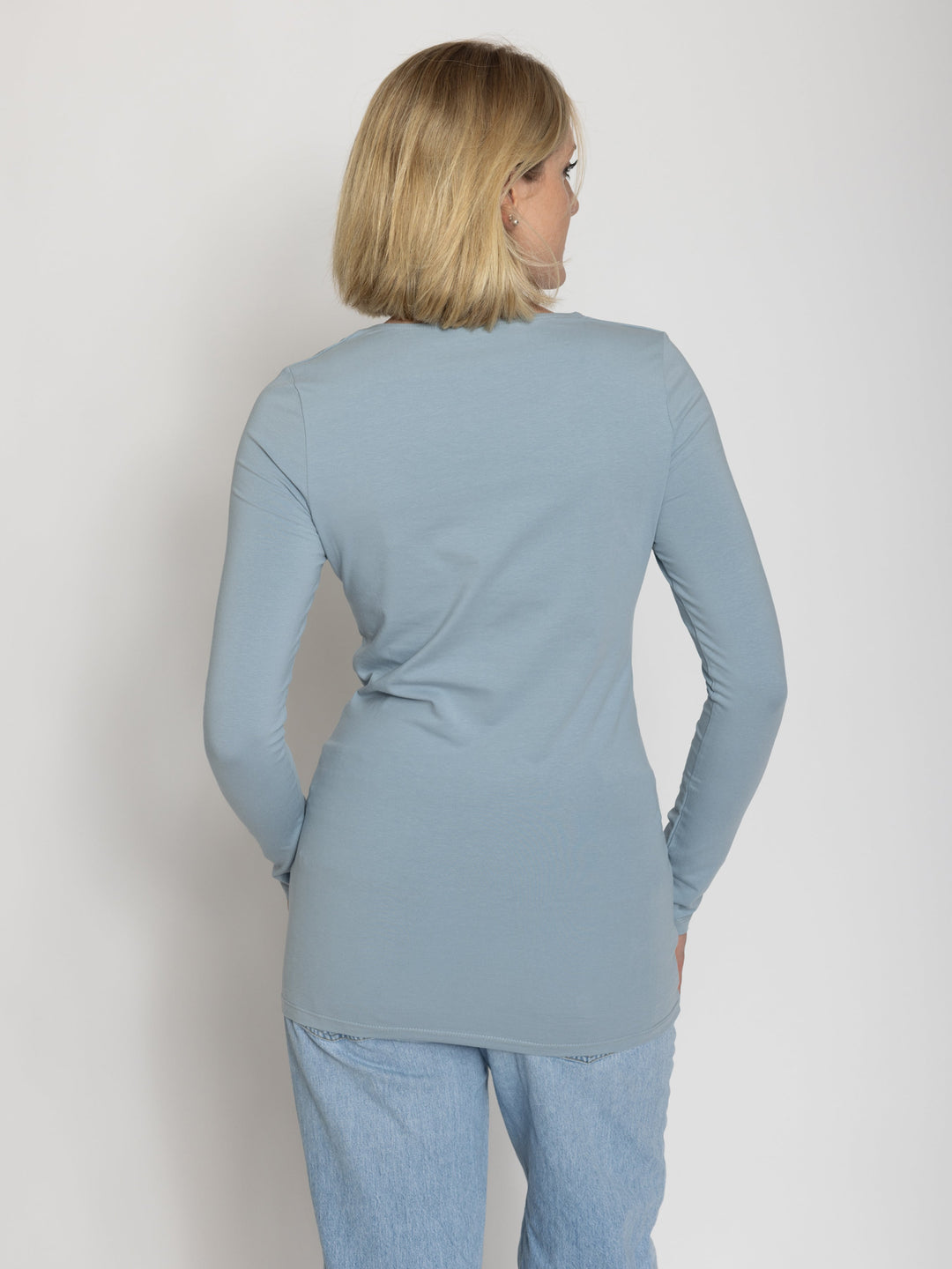 Tall Women’s Double Front Scoop Neck Long Sleeve Tee