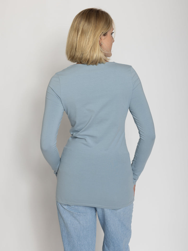 Tall Women’s Double Front Scoop Neck Long Sleeve Tee